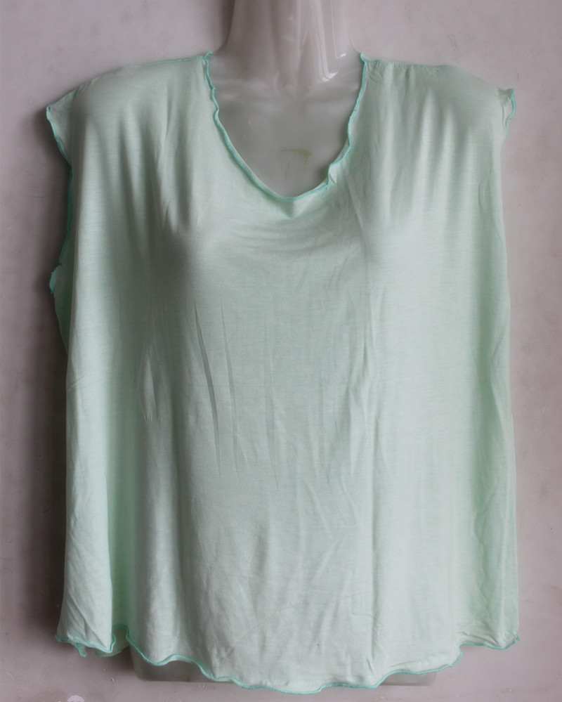 Hot trung niên áo vest nữ kích thước lớn mùa hè rộng vai không tay chạm đáy vest giản dị áo thun mẹ đầm - Quần áo của mẹ áo tuổi trung niên