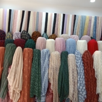 Lace fabric mesh fabric embroidered curtain wedding wedding dress gauze veil background stretch skirt clothing