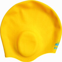 Whale Whale premium silicone swimming cap earring cap earring hat good hair care good cost-effective yellow