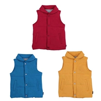 趣 Quần áo trẻ em Nhật Bản mùa thu đông nam nữ cotton trẻ em cộng với áo vest cotton dày cho bé vest đơn giản cửa hàng quần áo trẻ em