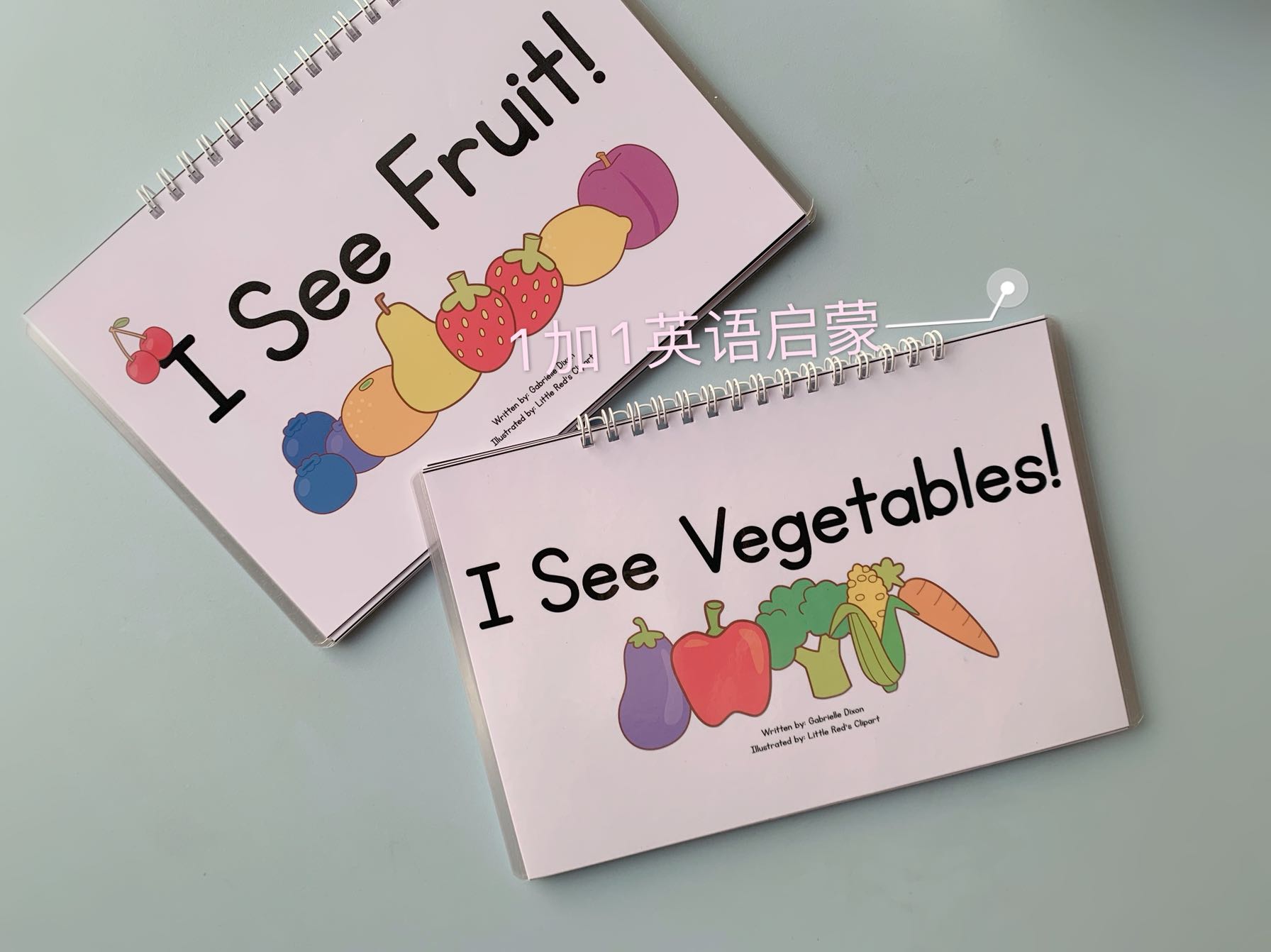 Vegetables and fruits Quiet book Finished DIY English enlightenment Early Education Puzzle sticky book Cognitive book