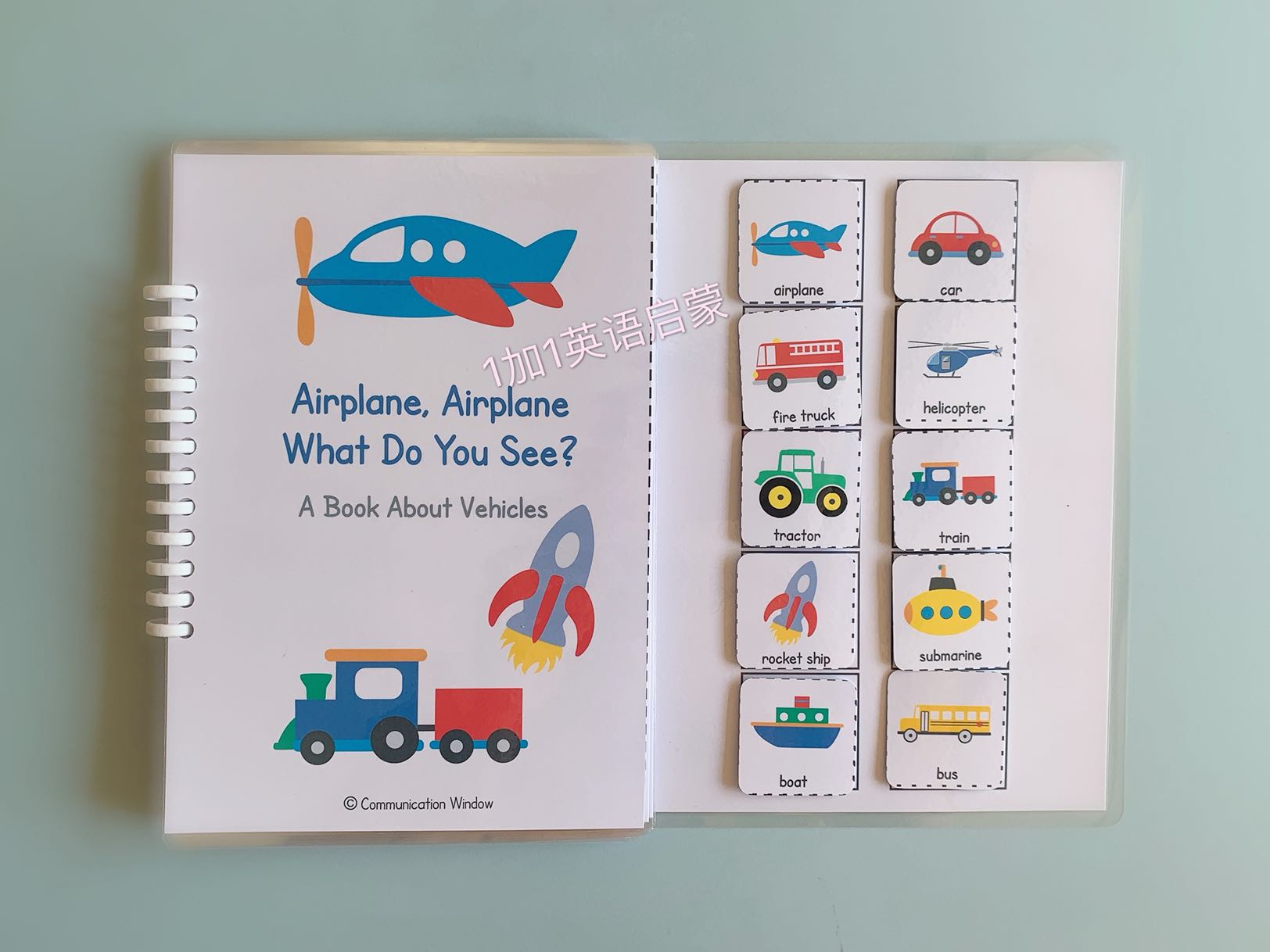 Transportation car quiet book baby early education DIY quiet book finished puzzle sticker book