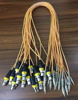 Microphone XLR head to lotus clip wire nail male plug AV head hyperlink wire Audio cable Female head wire female plug to Lotus