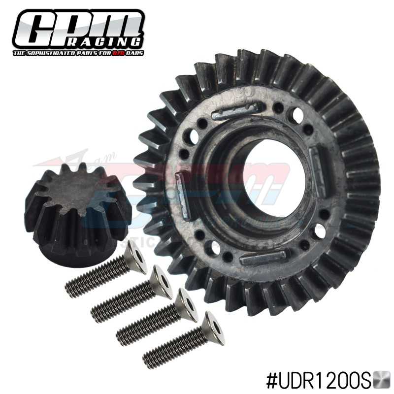Traxxas 1/7 Udr 45 # Hardened Steel Front/Rear Axle Drive Large and Small Bevel Gear Set