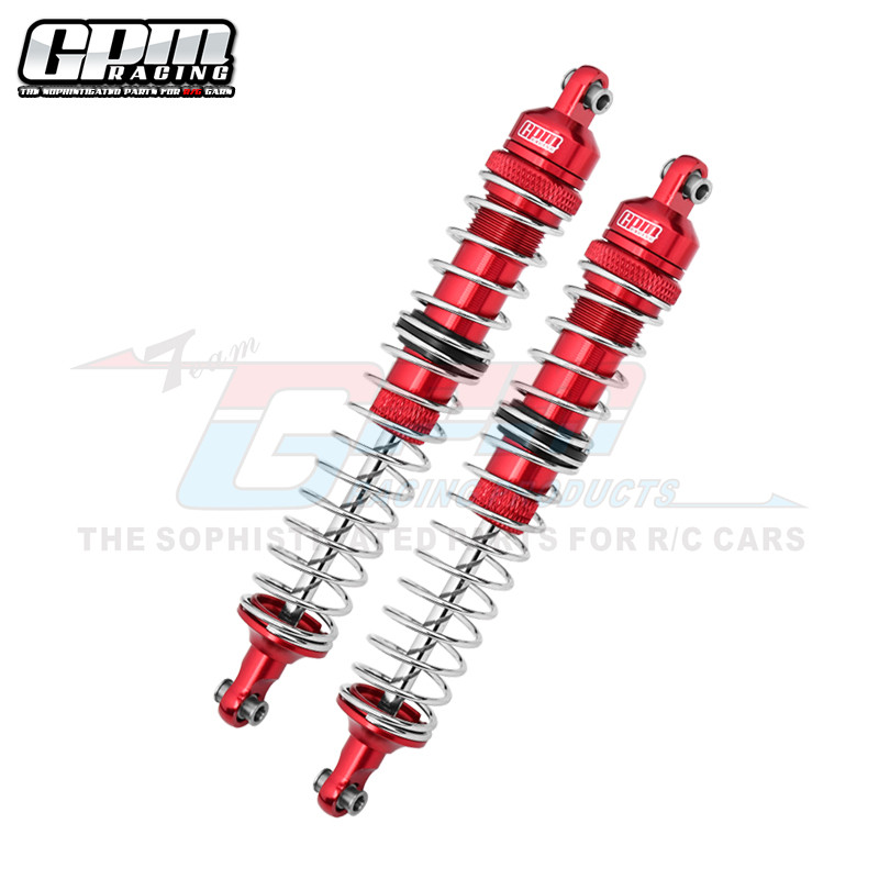 Ammortizzatori GPM Racing 130 Mm Arancioni Per Axial RBX10 1/10 - Anteriori In Alluminio - Foto 3