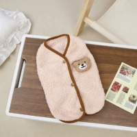 Абрикосовый удерживающий тепло двусторонний бархатный жилет