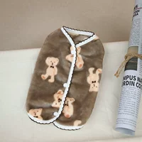 Глубокий кофейный жилетки [Жареная курица мягкий фланце 绒]