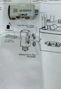 1124368 Nordson Mini Spray Gun имеет сопло SUR0.12 1121480 1121479