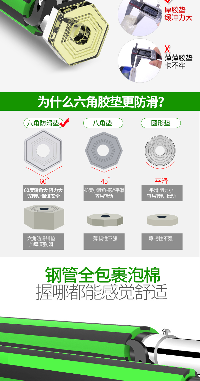 家中健身 赫朗 免打孔室内防滑单杠 图5