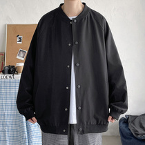 Spring Autumn Tide Signs Ins brief baseball clothes Mens loose Big code Pilot jacket Korean version Trend submachine jacket