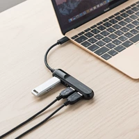 Япония Sanwa Высокоскоростной полупрофильный USB3.0 Hub One перетаскивает четыре разгибания типа C