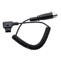 Camera monitor power cord D-TAP B- port plug to four-pin 4-pin XLR cannon female