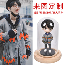 Xiao Warhands Office Soft Tao People Puppet Real People Edition Photos Personnalisées Small Clay People Stars Perimeter Creative Model Public-Tsai Pendulum Pieces