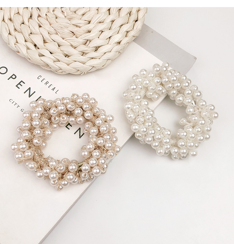 Couple Fashion Artificial Pearl Hair Tie display picture 6