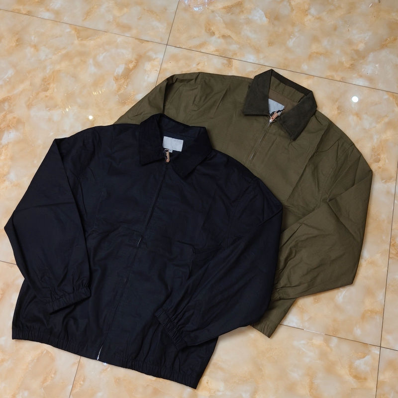 Wip Corduroy Lapel 036804 Spring and Autumn Couple's Loose-Fitting Japanese Retro Kaha Old Money Style Harrington Jacket