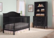 Original outlet US delta solid wood crib sofa bed Foreign Trade Tail single splicing bed Black