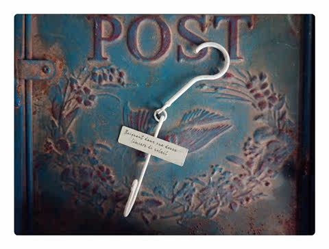 Foreign Trade Outlet Garden Grocery Iron Art Retro Made Old Signage Hook Single Hook Fields Garden Countryside Decoration Hook