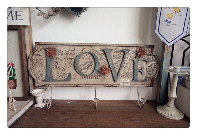 Foreign trade export orphan garden groceries Iron art old three-dimensional decorative hook