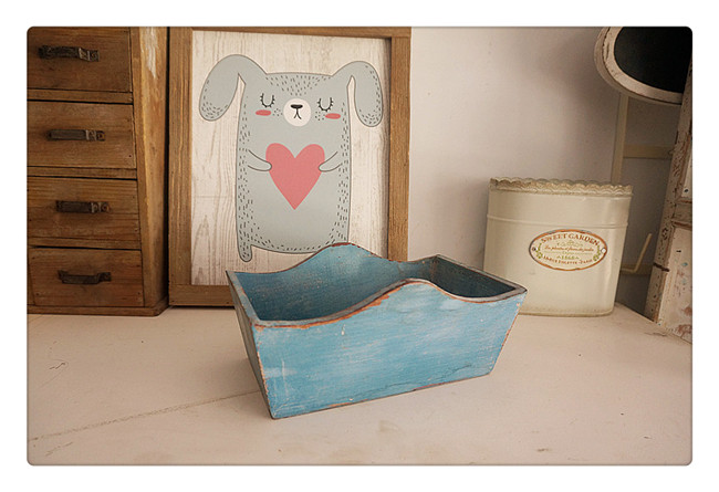 Foreign Trade Outlet Lonelwood Home Groceries Solid Wood Doing Old Little Floras Flower Pots FLOWER POT TABLE STORAGE BOX 