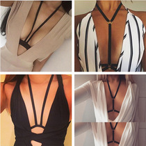 A variety of Aliexpress Amazon nightclub bloggers net red strap bra simple solid color wild inner wear suspenders women