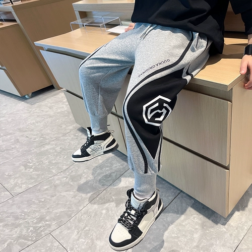 Детские штаны для мальчиков, в западном стиле, подходит для подростков, коллекция 2022, осенние, 10 лет