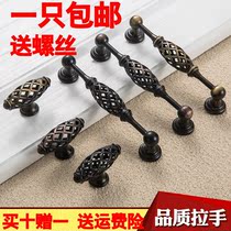 American Handle Wardrobe Door Drawer Cupboard Door Handle Eurostyle Antique Cabinet Single Hole Bird Cage Handle Modern Brief