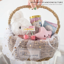 Ai Nong Bride wedding wedding creative hand gift 100 day banquet full moon wine female baby return basket birth gift box