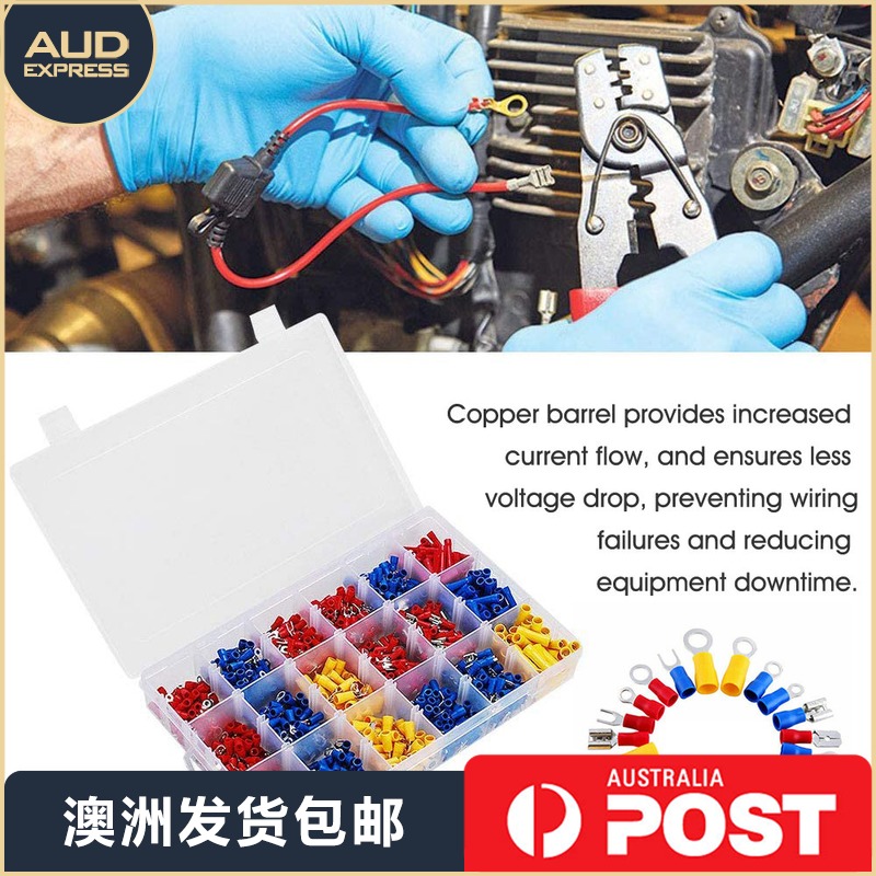 Cold-pressed wiring insulation terminal combination set O-type RV spring insert (delivered from Australia)