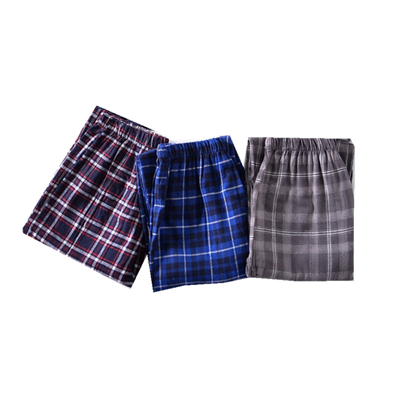 Lễ hội mùa xuân và mùa thu Đàn ông Trang chủ Bộ đồ ngủ Quần cotton Sợi bông Trang chủ Quần rộng Kích thước lớn quần đùi nam