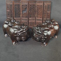 Laos red sour branch pair of brave wood carving Chinese opening porch ornaments mahogany hand carved crafts