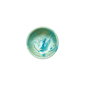 土耳其BORNN搪瓷餐具薄荷绿大理石纹餐盘碗杯