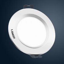 【锌合金】漆白5W白光嵌入式led筒灯