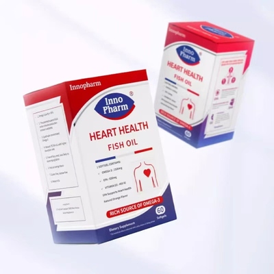 Innopharm茵诺梵成人深海鱼油胶囊60粒*2 健身防脱发高浓度omega3