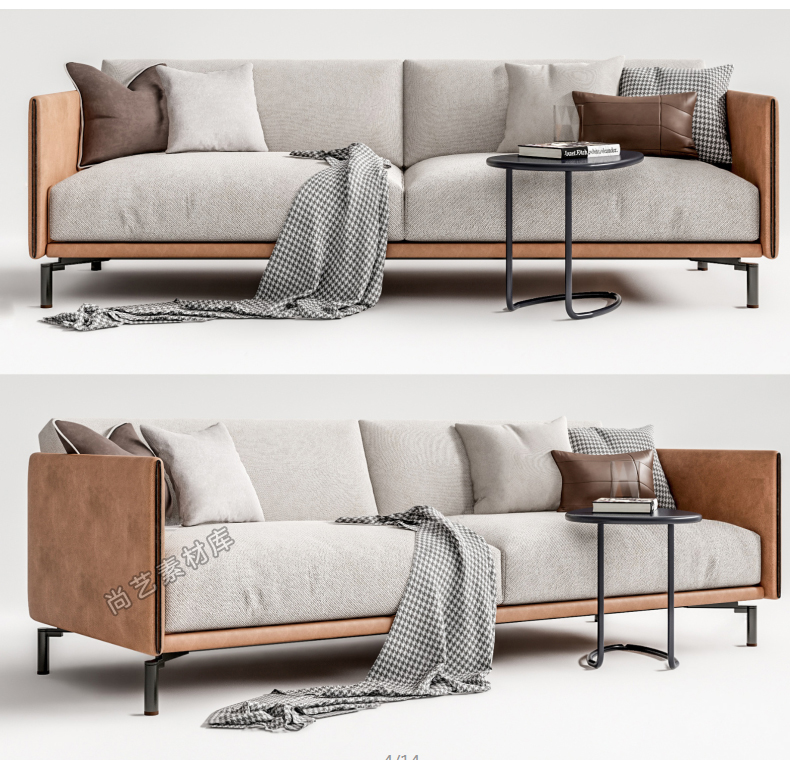 图片[13]-沙发茶几草图大师SU模型单体整体L型单人多人组合异形SU模型素材-cg男孩
