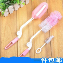 360 degree rotating baby bottle brush nipple brush sponge nylon set cleaning brush
