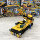 潘洛斯工程车积木拼装玩具益智樂高男孩子挖掘机儿童圣诞礼物6岁s