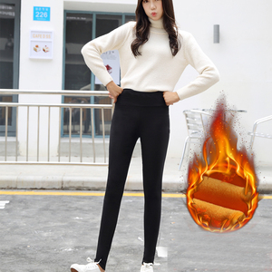 2019新款高腰加绒休闲打底裤