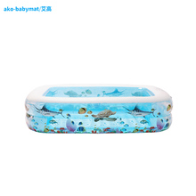 【艾高】儿童透明泡泡底充气游泳池