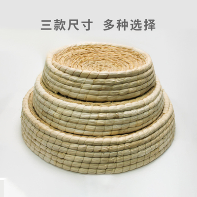 大号碗形猫抓板大猫窝编织耐磨猫玩具用品藤窝柳编猫碗磨爪猫抓盒