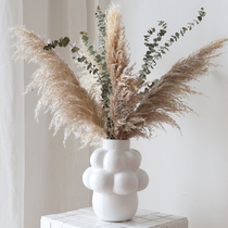 WULIHOME flower bud white large number ceramic vase creative Alien design pendulum-like room swinging table decoration