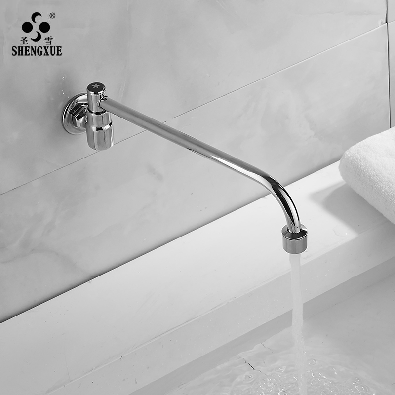 All-copper chef's cooktop semi-automatic swing faucet In-wall hotel stove kitchen sink faucet