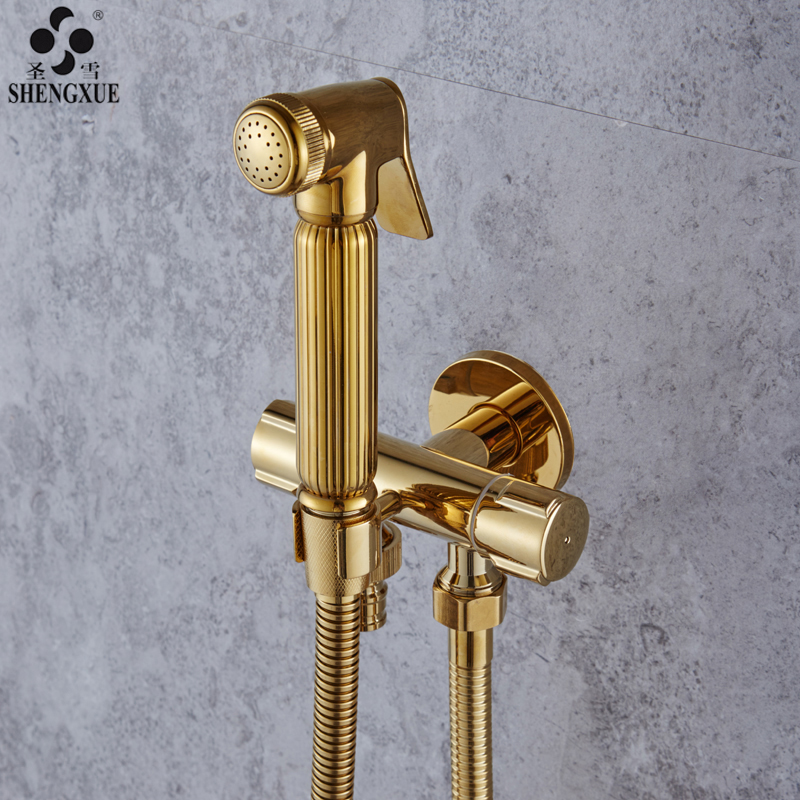 Gold one in two out three - way corner valve with sprinkler seat 4 - point copper water divider multi - functional washing machine triangle valve