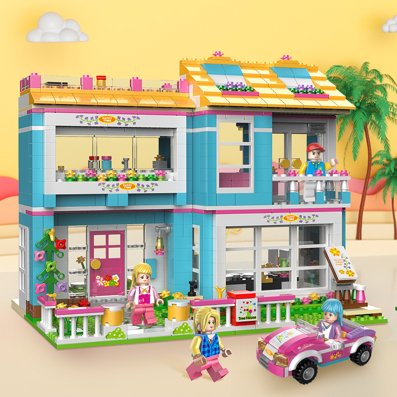 Double Odd Building Blocks Assembly Toy Good Friend Girl Series Puzzle Force Brainchild 6 Year 8 House Puzzle