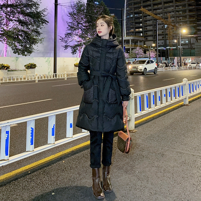 The concubine white feather jacket 2022 new Han edition Han Han Han Han Han Simply Mid - Long White Duckle Cover