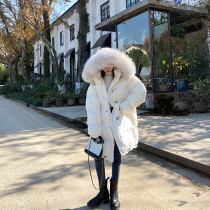 Princess Bright Face Down Clothes Woman 2021 New East gate Han version Loose Thickening of the Long Airy Collar Fashion