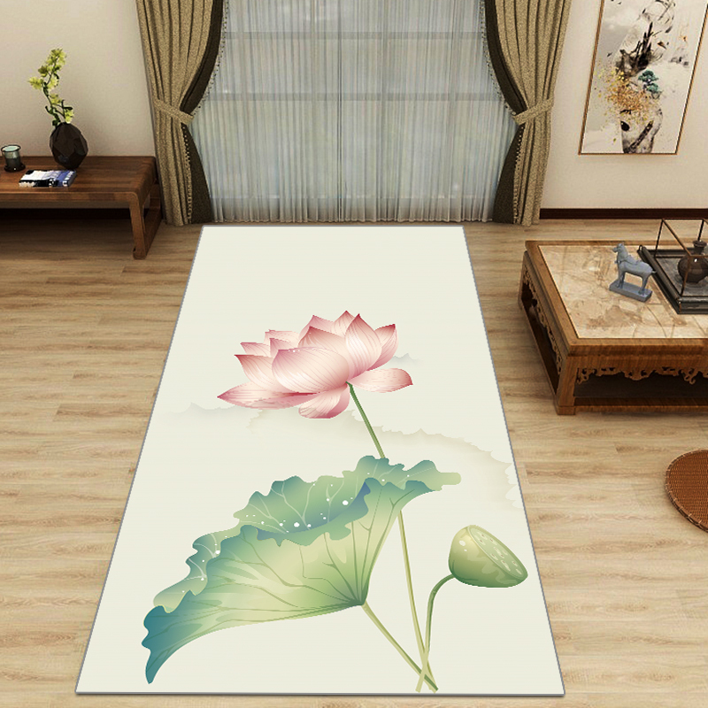 Lotus Four Seasons Ultra-Smooth Kneeling Yoga Mat, Home Long Head Mat, Meditation Mat, Special Sports Mat, Washable