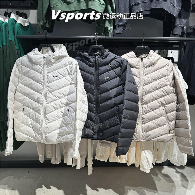 Authentic Nike down Jacket for Women 2026 Autumn and Winter New Sports Hooded Jacket If5884-100-236-010 Authentic Nike down Jacket for Women 2026 Autumn and Winter New Sports Hooded Jacket If5884-100-236-010