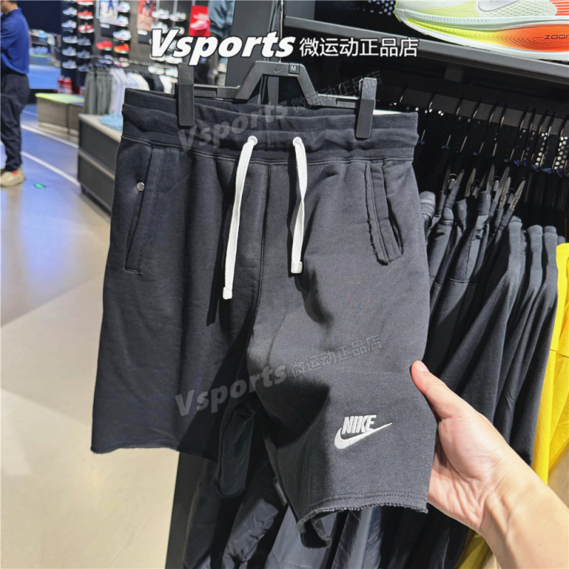 Authentic Nike Shorts for Men, 2025 Summer New Sports Knit Five-Point Shorts Dx0767-010-063