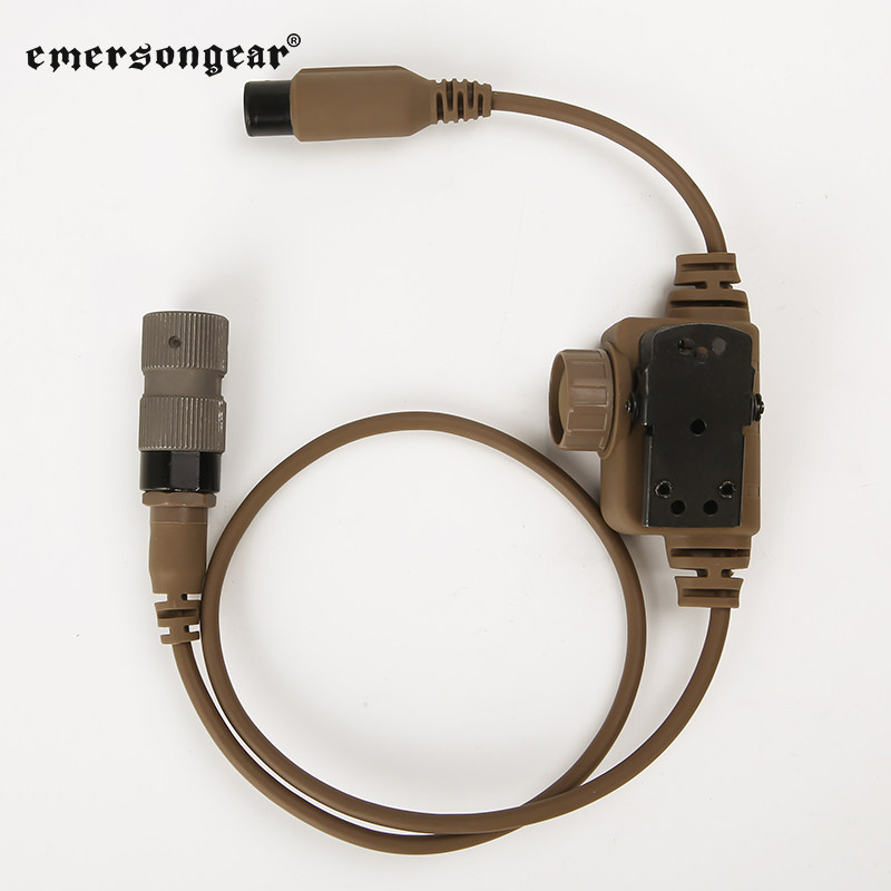 Emerson FCS RAC headset with PTT tactical headset accessories