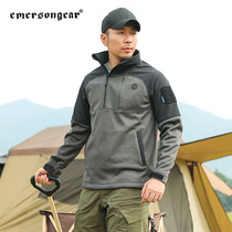 Emersons new fleece sweatshirt mens autumn stand-up collar pullover polar fleece jacket warm and breathable functional tactical sweatshirt